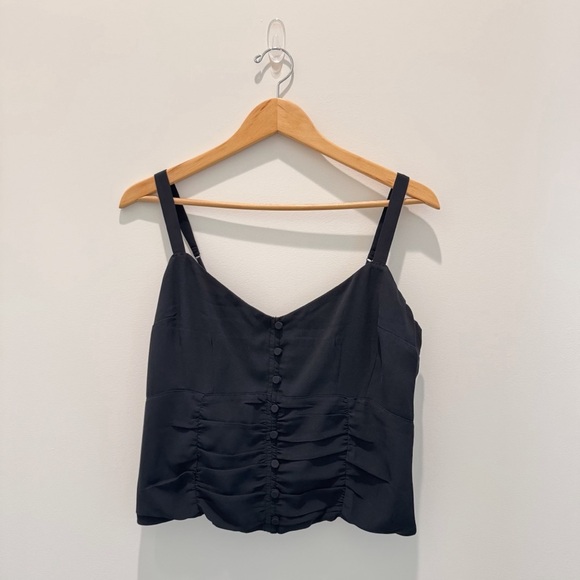 Abercrombie & Fitch Strappy Tank Blouse black
Size L - Picture 1 of 7